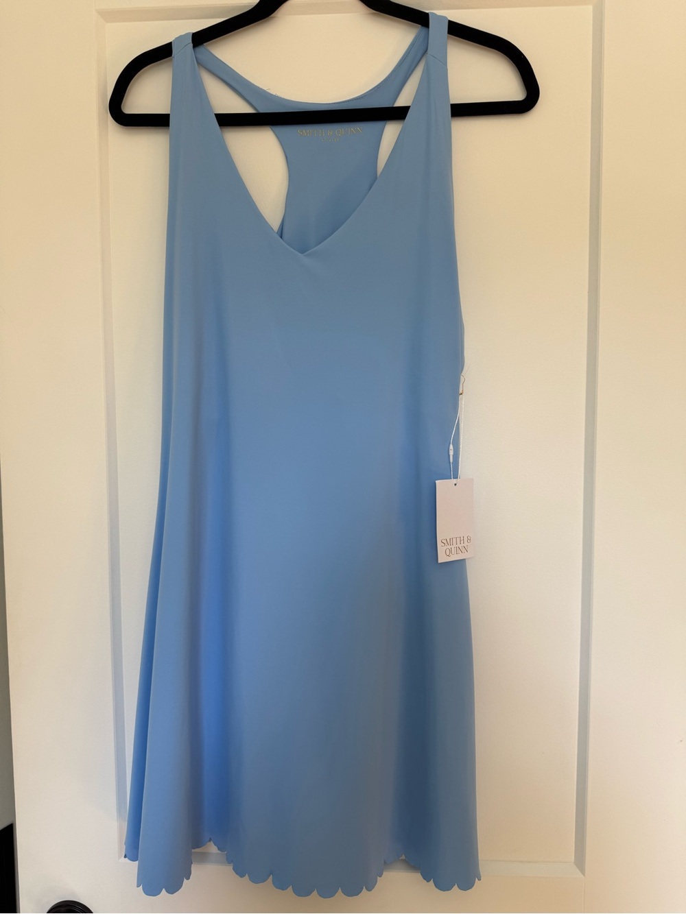 NWT Smith & Quinn Blue Scallop Hem Golf Tennis Dress XL